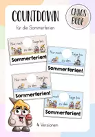 Vorschau - Anderer Materialtyp - Sommerferien Countdown mit den Knuffies - Deckblatt