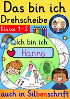 Vorschau - Arbeitsblätter - Das bin ich Klasse 1 und 2 DREHSCHEIBE Ethik Sachunterricht - Deckblatt