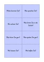 Vorschau - Aufgabenkarten - W-Fragen Gesprächskarten (formell & informell, Alpha 3 - A1, CH-DE Versionen) - Seite 1