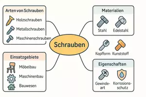 Vorschau - Arbeitsblätter - Arbeitsblätter zum Thema "Schrauben" + Lösung & MP3 + Mindmap + Infografik - Seite 2