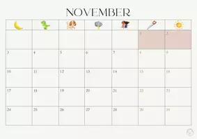 Voorbeeld - Maandkalender '25 - '26 neutraal - Pagina 2