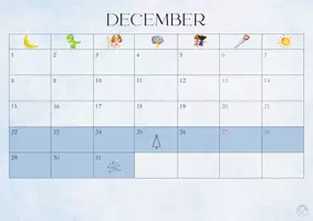 Voorbeeld - Maandkalender '25-'26 gekleurd - Pagina 3