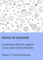 anteprima - Piani di lezione - Analizzare gli effetti di registro e tono sulle scelte stilistiche - Pagina di copertina