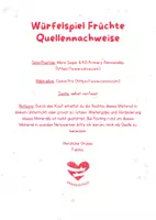 Vorschau - Spiele - Würfelspiel Früchte: Aussage- und Fragesätze üben - Seite 3