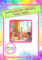 Vista previa - Hojas de trabajo - EVALUACIÓN INICIAL PARA NIÑOS Y NIÑAS DE 3 AÑOS - Portada