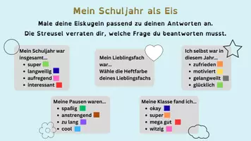 Vorschau - Arbeitsblätter - Schuljahres Abschluss / Schuljahresreflexion / Schuljahresende - Seite 3