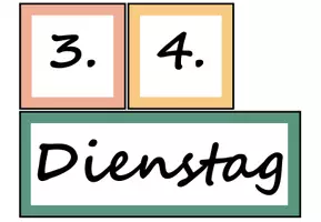 Vorschau - Mal- und Bastelvorlagen - Tafelmaterial (Datum deutsch) - Seite 2
