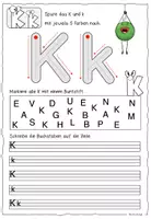 Vorschau - Arbeitsblätter - Buchstabe K k / Buchstabeneinführung - Seite 2