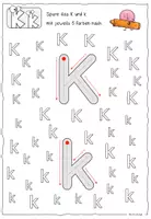 Vorschau - Arbeitsblätter - Buchstabe K k / Buchstabeneinführung - Seite 3