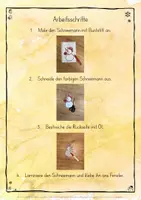 Vorschau - Mal- und Bastelvorlagen - Fensterdeko Schneemann Weihnachten Winter Öltrick Kunst Fensterbilder - Seite 2