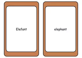 Vorschau - Spiele - Flashcards Zootiere Deutsch-Englisch (Vokabeln) - Lesekarten - Seite 3
