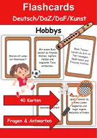 Vorschau - Spiele - Flashcards Hobbys Fragen und Antworten (Deutsch/DaF/DaZ) - Lesekarten - Deckblatt