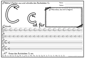 Vorschau - Stationenlernen - Alphabet Schreibheft Buchstabeneinführung Schreiblehrgang (Grundschrift) - Seite 3
