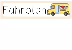 Vorschau - Anderer Materialtyp - Fahrplan für deine Otterklasse (Tafelmaterial) - Seite 1