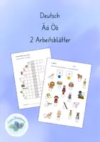 Vorschau - Arbeitsblätter - Arbeitsblätter zu den Umlauten ä und ö - Deckblatt