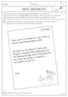 Vorschau - Arbeitsblätter - Persönliche Briefe überarbeiten - Seite 1