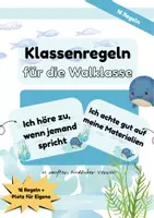 Vorschau - Bildkarten - Klassenregeln für deine Walklasse | Regeln in der Grundschule - Deckblatt