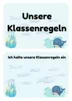 Vorschau - Bildkarten - Klassenregeln für deine Walklasse | Regeln in der Grundschule - Seite 1