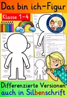Vorschau - Arbeitsblätter - DAS BIN ICH Figur Steckbrief Klasse 1-4 - Deckblatt