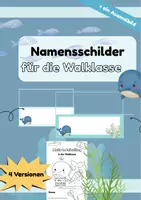 Vorschau - Bildkarten - Namensschilder für deine Walklasse - Deckblatt