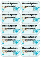 Vorschau - Bildkarten - Hausaufgabegutscheine für deine Walklasse - Seite 1