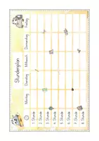 Vorschau - Mal- und Bastelvorlagen - Stundenplan Classroom Management Knuffies - Seite 2