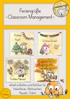 Vorschau - Bildkarten - Grußkärtchen Grüße Knuffies Classroom Management - Deckblatt