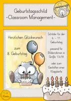 Vorschau - Bildkarten - Geburtstagsschild Geburtstagskarte Knuffies - Deckblatt