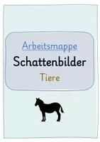 Vorschau - Fördermaterial/Inklusion - Schattenbildermappe: abgedunkelte Tiere zuordnen - Deckblatt