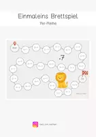 Vorschau - Stationenlernen - Einmaleins Brettspiel (7er-Reihe) - Deckblatt