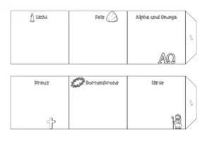 Vorschau - Spiele - Christliche Symbole: Interactive Symbole als Paare zuordnen (mit Leporello-Vorlage) - Seite 2