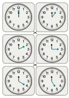 Vorschau - Spiele - Finde den Zwilling Uhrzeiten / Spielend die Uhr lernen - Seite 2