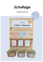 Vorschau - Anderer Materialtyp - Schultagezähler / Schultage zählen - Deckblatt