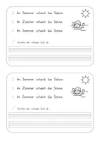 Vorschau - Arbeitsblätter - Leseübung im Sommer Leseförderung - Seite 1