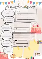 Vorschau - Arbeitsblätter - JoyeuxAnniversaire - Deckblatt