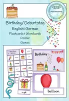 Vorschau - Spiele - Birthday/Geburtstag - Flashcards, Poster & Games (Englisch + DaZ) - Deckblatt