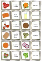 Vorschau - Spiele - At the burger restaurant - Match the pairs - Seite 2