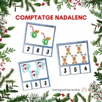 Vista previa - Tarjetas / Manipulativos - Comptatge Nadal - Portada