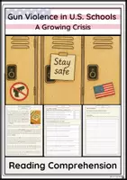 Vorschau - Arbeitsblätter - Gun Violence in U.S. Schools – Lesetext + Schreibaufgabe (Englisch, Klasse 9/10) - Seite 1