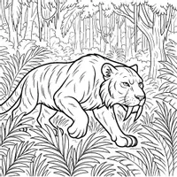 Vorschau - Mal- und Bastelvorlagen - Säbelzahntiger Ausmalbilder (50 Malvorlagen) inkl. Stundenentwurf (PDF) - Seite 2