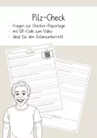 Vorschau - Arbeitsblätter - Fragen zur Checker-Reportage: Der Pilz-Check - Deckblatt