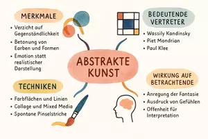 Vorschau - Arbeitsblätter - Arbeitsblatt zum Thema "Abstrakte Kunst" + Onlineübung & MP3 + Mindmap + Infografik - Seite 3