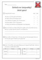 Vorschau - Arbeitsblätter - Lesetext und Fragen - Einfach nur langweilig? Nicht ganz! - Seite 3