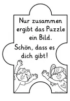 Vorschau - Arbeitsblätter - Puzzle Klassengemeinschaft - Steckbrief DAS BIN ICH - Seite 2