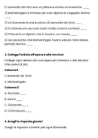 anteprima - Esercizi - Esplorando l'arte di Leonardo e Michelangelo - Scheda di lavoro - Pagina 2