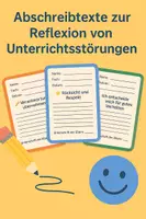 Vorschau - Arbeitsblätter - Abschreibtexte_Reflexion_Heft - Deckblatt