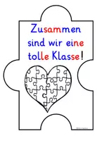 Vorschau - Mal- und Bastelvorlagen - Das bin ich – Puzzle Steckbrief zur Einschulung Klasse 1 - Seite 2