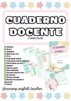 Vista previa - Para docentes: organización, planificación y formación - CUADERNO DOCENTE 25/26 - Portada