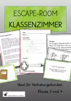 Vorschau - Stundenentwürfe - Escape-Room Klassenzimmer - Deckblatt