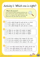 Vista previa - Hojas de trabajo - B1 Prepositions 1 - Error detective worksheet - página 3